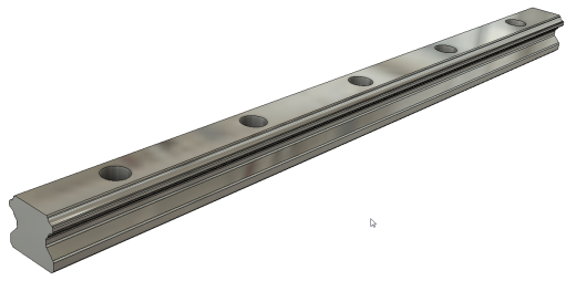 HGR20R Hiwin线性轨道的Fusion 360参数模型缩略图